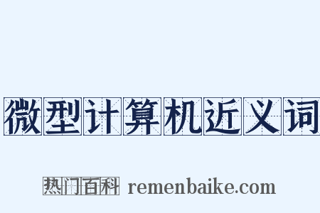 微型计算机近义词是什么意思的图片